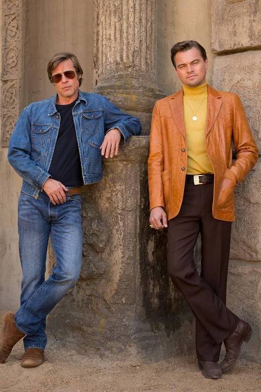 Brad Pitt e Leonardo DiCaprio em primeira foto do filme 'Once upon a time in Hollywood', de Quentin Tarantino 