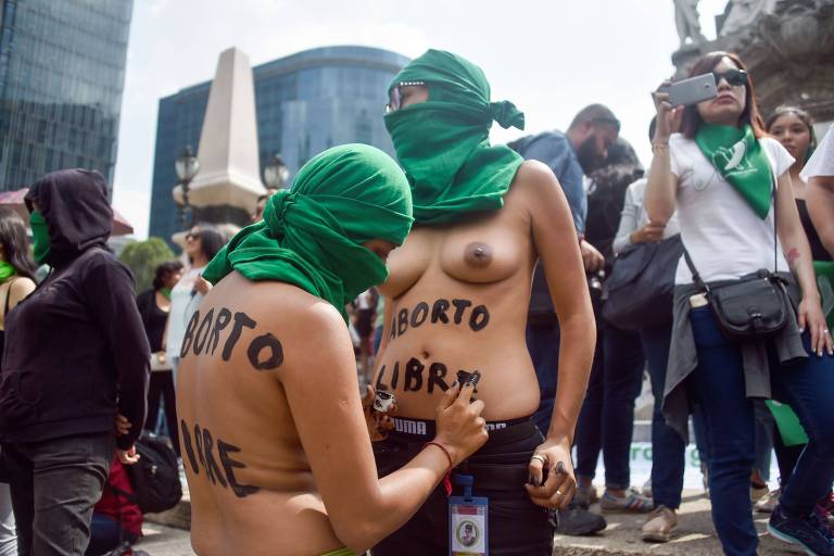 Protestos também foram organizados na Cidade do México