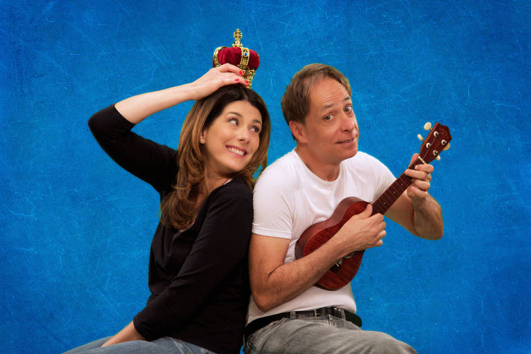 Graziella Moretto e Pedro Cardoso protagonizam o espetáculo 'Nem Sim Nem Não  Uma Peça de Teatro Infantil que Ninguém Pediu'
