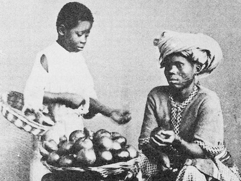 Foto de escravos feita por Christiano Jr. em 1865