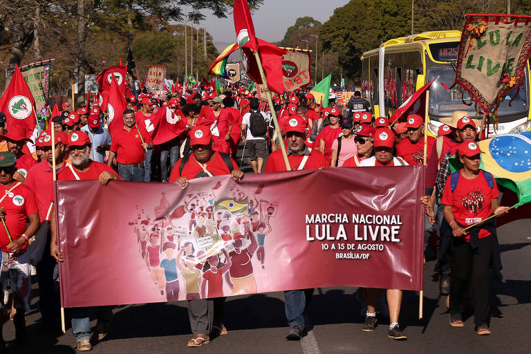 Marcha Lula Livre, em Brasília