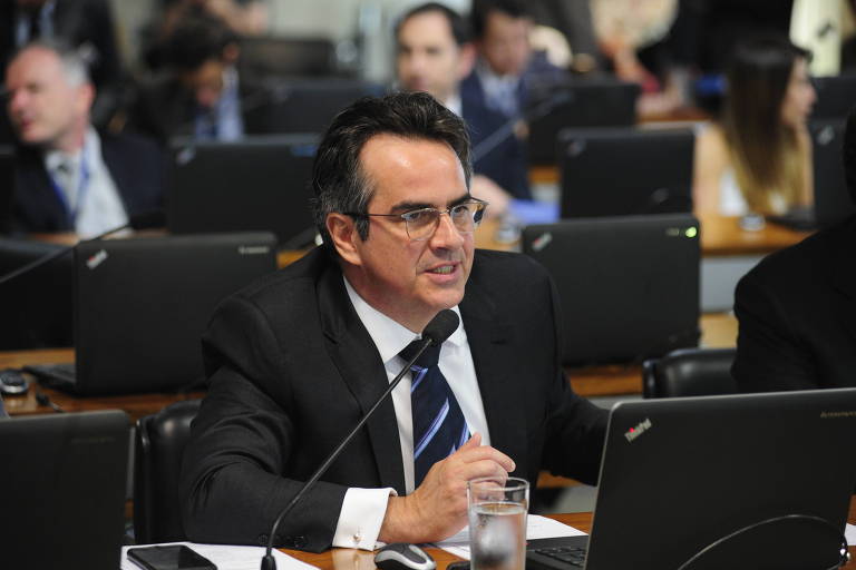O senador Ciro Nogueira (PP-PI) durante pronunciamento no Senado
