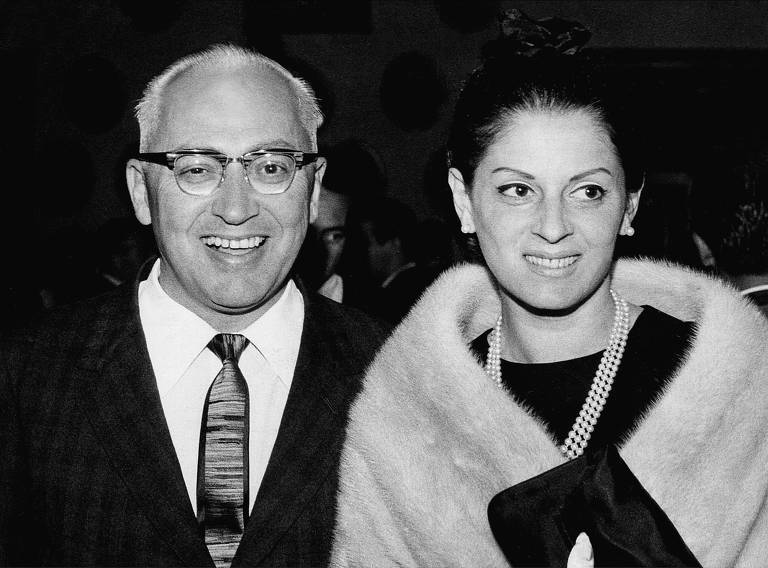 Octavio Frias e sua mulher Dagmar