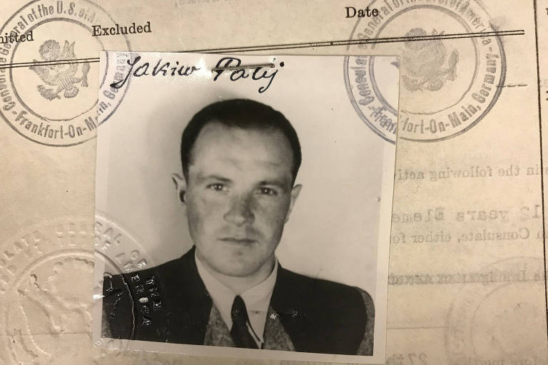 Foto do visto americano concedido a Palij em 1949