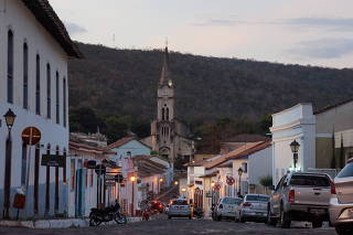 Rua no centro histórico de Goiás (GO)