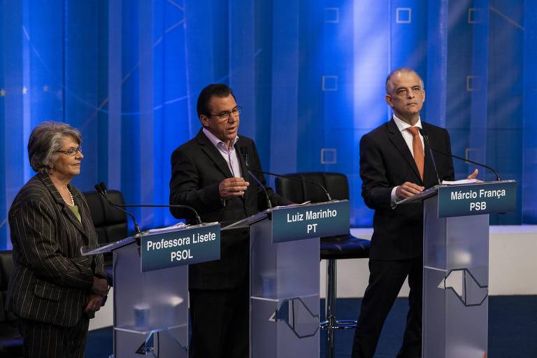 Veja imagens do debate dos governadores de SP na RedeTV!