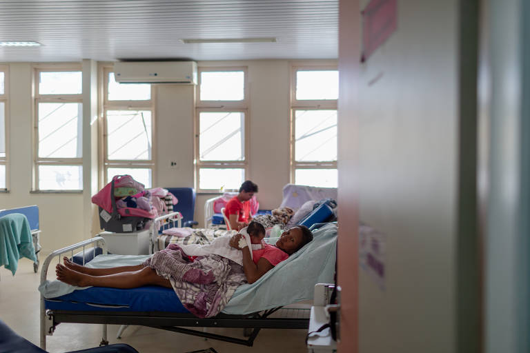 Maternidade de Roraima - HMI; com a chegada dos imigrantes venezuelanos, a única maternidade do estado ficou sobrecarregada