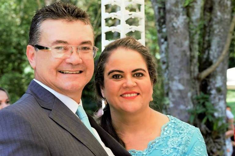 Viviane Archanjo e seu marido Gilson