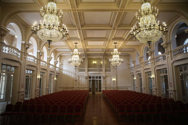 Um dos salões no Hotel Palace Cassino que irá receber a programação do FIIS (Festival de Inovação e Impacto Social)