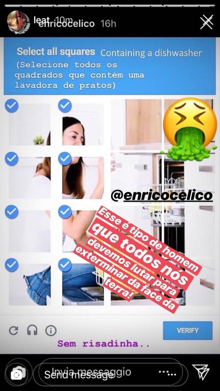 Troca de ofensas entre Enrico Celico e as modelos Vivi Orth e Lea T