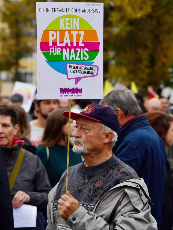 Protestos pró e antifascistas na Alemanha