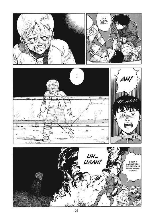 Quadros do mangá ‘Akira’, de Katsuhiro Otomo