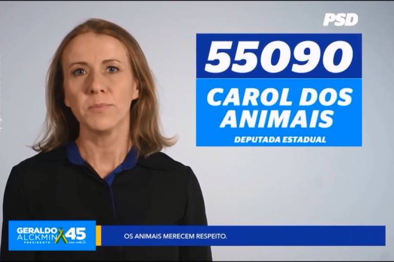 A candidata a deputada estadual pelo PSD Carol dos Animais