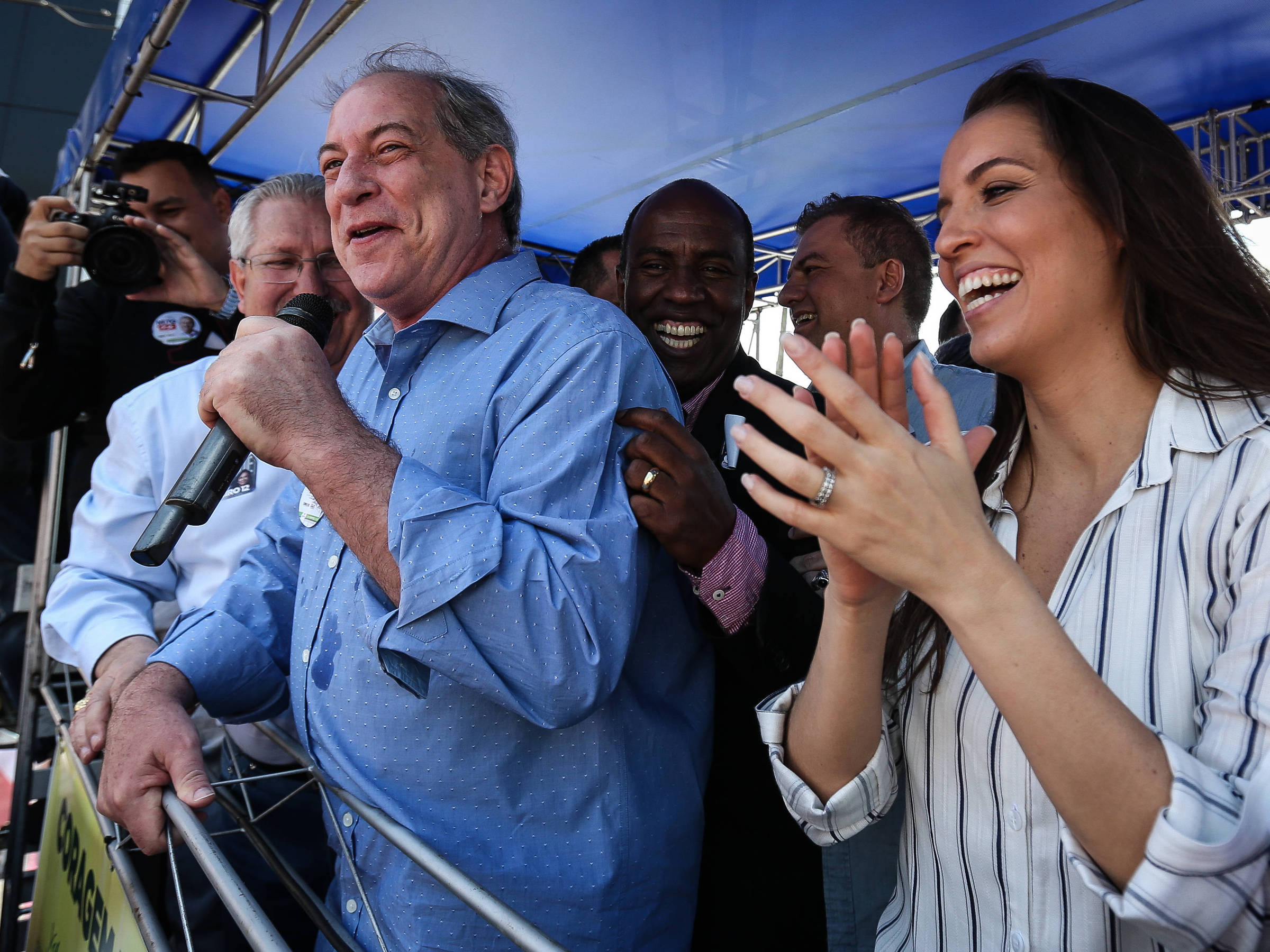 Mulher de Ciro Gomes presen a constante em campanha 12 09 2018