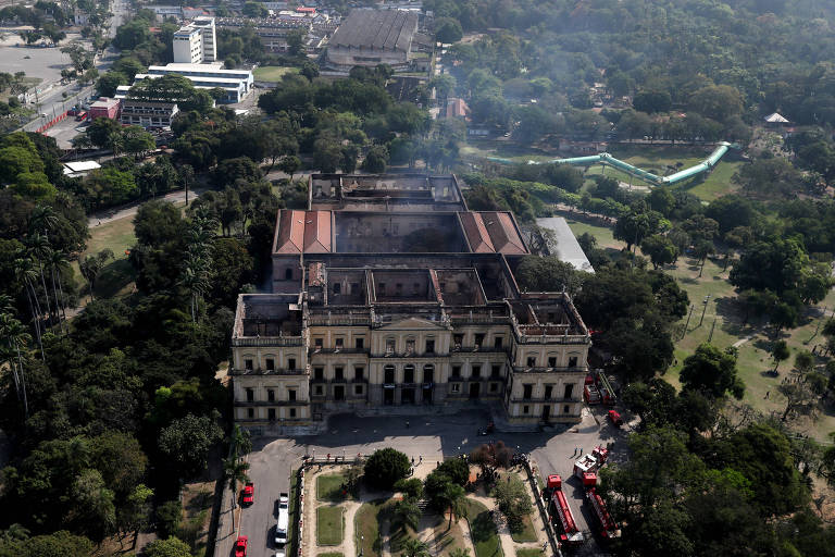 Museu Nacional, na Quinta da Boa Vista, no Rio 
