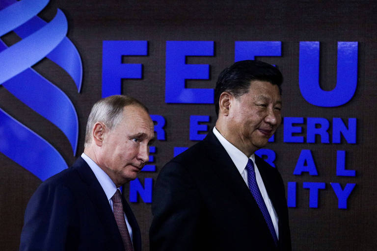 Encontro de Vladimir Putin e Xi Jinping em 2018