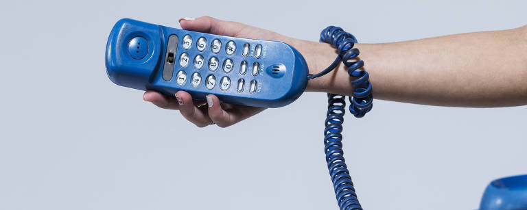 Telefone azul