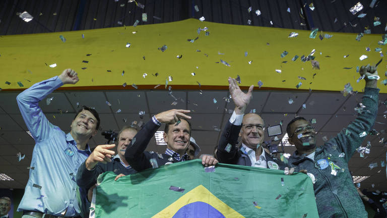 Os candidatos do PSDB à Presidência da República Geraldo Alckmin e Governo do Estado João Doria, participam de encontro com lideranças no Clube dos Metalúrgicos de Osasco, em São Paulo