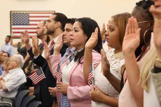 Immigrants To U.S. Become Citizens During Naturalization Ceremony In Miami