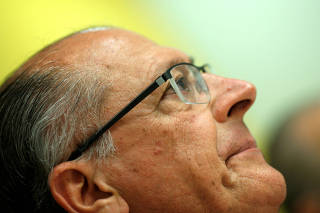 Presidential candidate Geraldo Alckmin of Brazilian Social Democratic Party (PSDB) attends an interview with foreign media in Brasilia