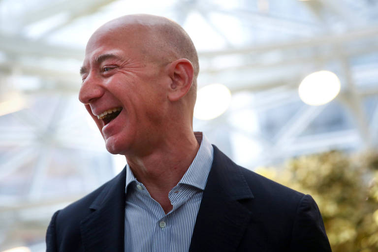Jeff Bezoz, fundador da Amazon; empresa voltou a ser a mais valiosa do mundo