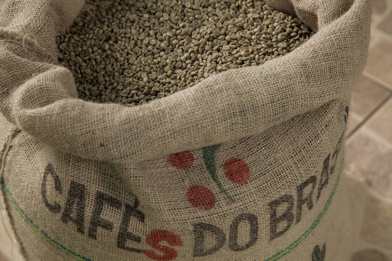 Sacas de café de produtores do sul de Minas Gerais