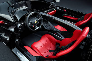 Ferrari's new Monza SP2 is seen in this picture released by Ferrari press office during a meeting in Maranello