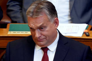 Hungarian PM Orban attends the opening session of parliament in Budapest