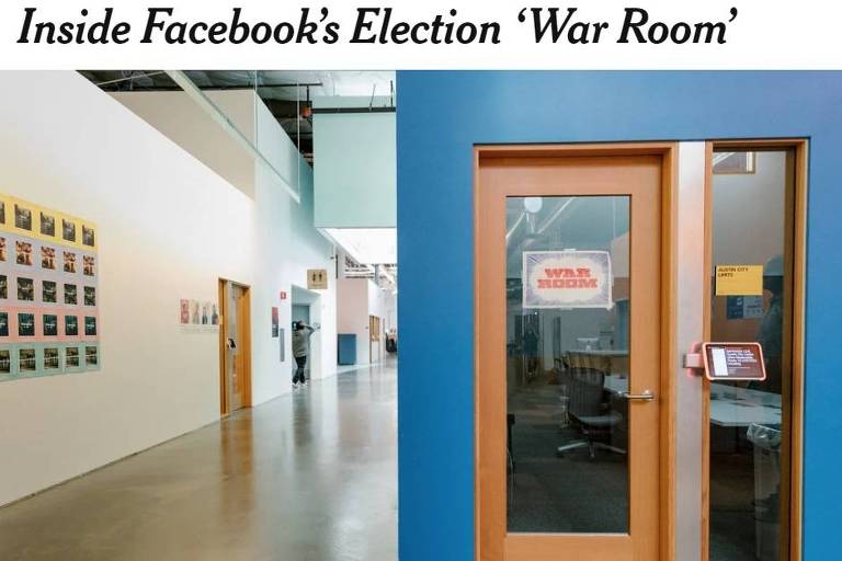 Facebook prepara 'última linha de defesa' nas eleições