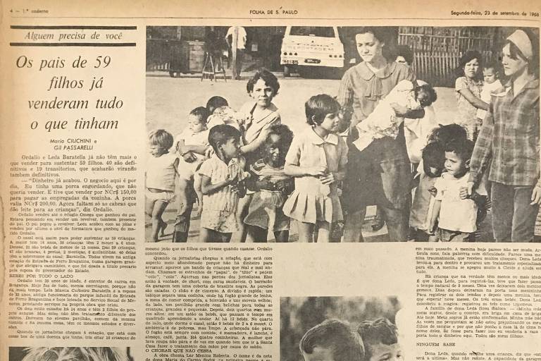 1968: Casal cuida de 59 crianças em antiga estação de trem em Bragança