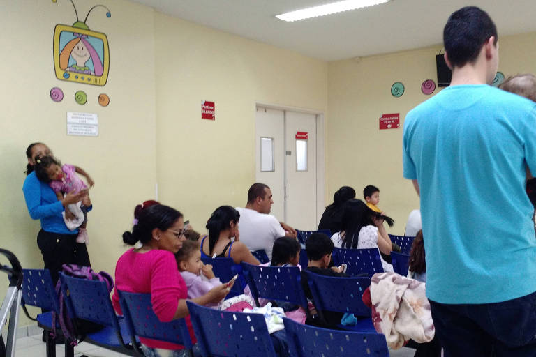 Hospitais infantis públicos com as emergências lotadas por causa da mudança de tempo
