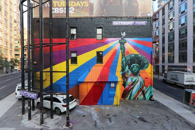 Murais do grafiteiro Kobra em Nova York