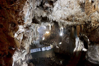 Interior da Caverna do Diabo, próxima ao Petar, em São Paulo