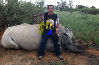 Chumlong Lemtongthai, a Thai national convicted in South Africa in a rhino-hunting scheme.