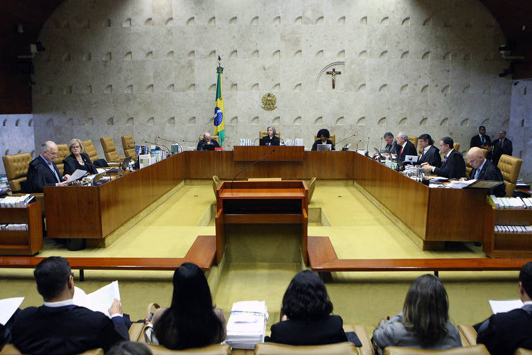 Sessão extraordinária do STF (Supremo Tribunal Federal), em Brasília
