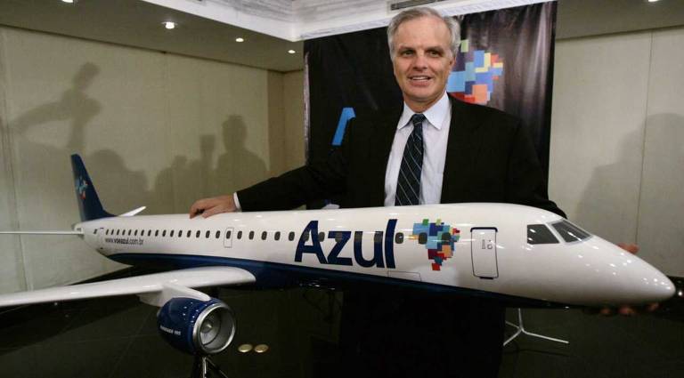 2008 - O brasileiro-americano David Neeleman funda a Azul Linhas Aéreas, mais jovem companhia brasileira em operação