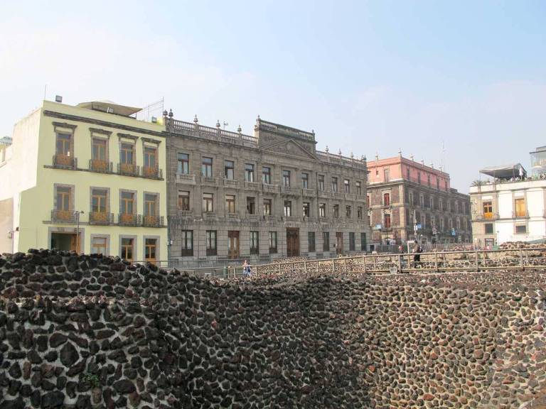 Região do Templo Mayor, na Cidade do México, próximo à praça da Constituição 