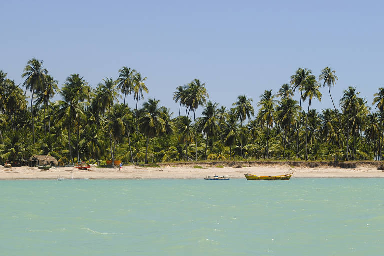 A praia de Ipióca, em Maceió