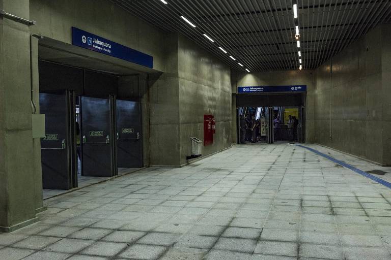 Detalhes da nova estação Santa Cruz, na linha 5-lilás