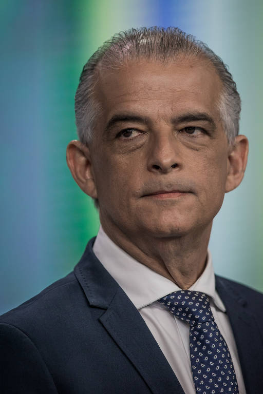 Candidato Marcio França (PSB) durante debate na Record