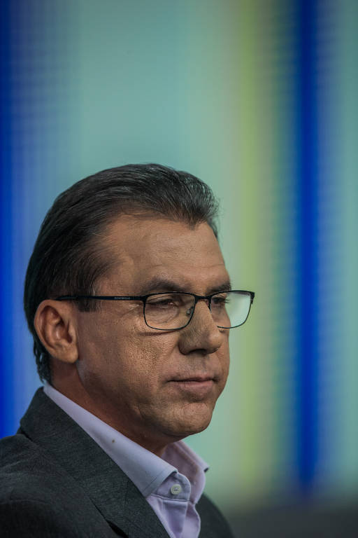 Candidato Luiz Marinho (PT) durante debate na Record