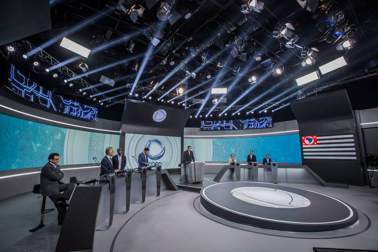 Debate entre candidatos ao governo de São Paulo, na Rede Record