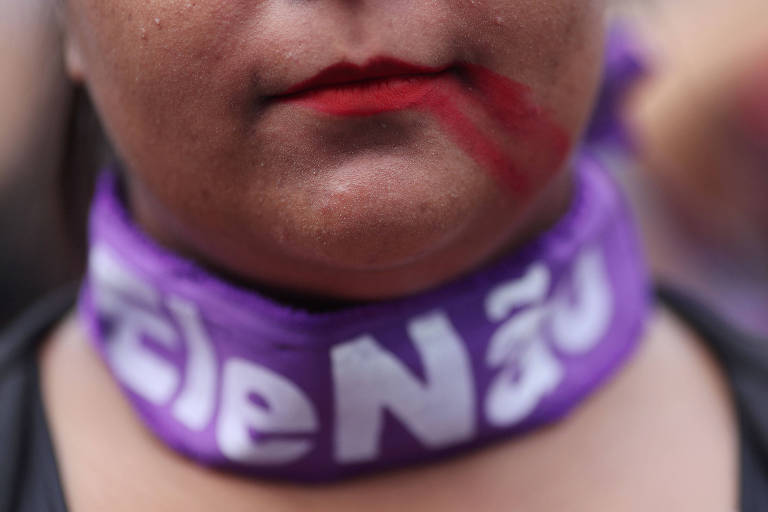 Mulher durante a manifestação 'Ele Não' contra o candidato à Presidência Jair Bolsonaro (PSL), no Rio de Janeiro