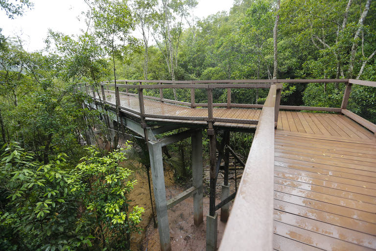 O Parque Ecológico Imigrantes, que quer facilitar o contato do visitante com parte da Mata Atlântica promovendo comportamentos sensoriais incomuns ao ambiente urbano