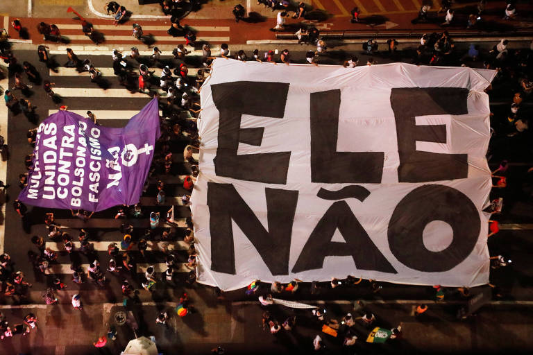 Os protestos contra Jair Bolsonaro em setembro de 2018