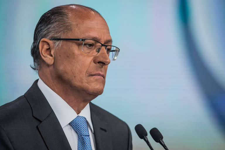 O candidato à Presidência Geraldo Alckmin (PSDB) durante debate
