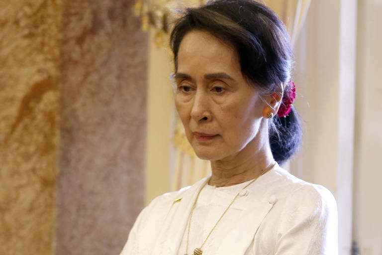 A líder de Mianmar Aung San Suu Kyi em foto de 13 de setembro 