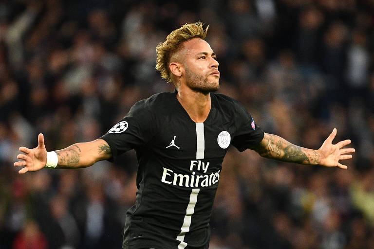 Neymar foi o grande nome da vitória do PSG sobre o Estrela Vermelha nesta quarta (3)