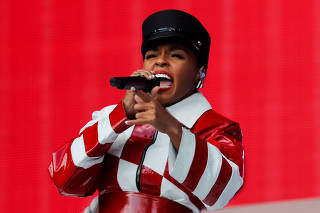 Janelle Monae performs during the Global Citizen Festival concert in Central Park