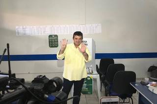 José de Anchieta (PSDB) ao votar em Boa Vista